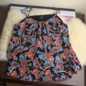 RW&CO FLORAL TOP SIZE LARGE